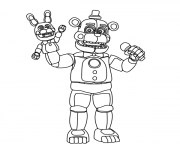 Printable Fnaf Freddy Funtime coloring pages