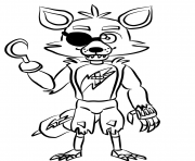 Printable foxy fnaf freddys coloring pages