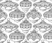 Printable christmas adult ball adult coloring pages