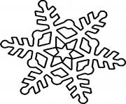 Printable Cute Snowflake coloring pages