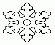 Printable Snowflake Easy Kid coloring pages