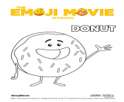 Printable donut emoji movie coloring pages