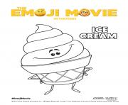 Printable ice cream Emoji Movie coloring pages