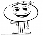 Printable emoji movie gene coloring pages