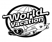 Printable Shopkins World Vacation Logo Season 8 coloring pages