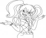 Printable harley quinn cartoon coloring pages