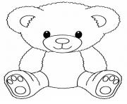 Teddy Bear Easy coloring pages