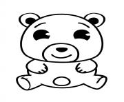 Printable bear cute coloring pages