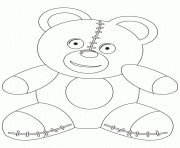 Printable teddy bear coloring pages