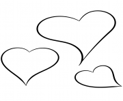 Printable hearts coloring pages