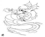 Printable cool dragon chinese new year coloring pages