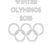 Printable Winter Olympics 2018 Logo coloring pages