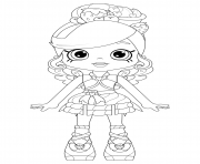 Printable Fria Froyo from Puppy Patio Shopkins Theme coloring pages
