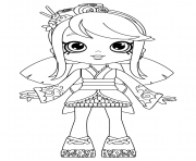 Printable Sara Sushi Doll Coloring for Girls coloring pages
