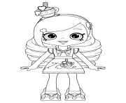 Printable Kirstea Shoppies Doll coloring pages