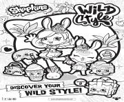 Printable shopkins season 9 wild style 6 coloring pages