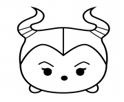 Printable Cute Maleficent Tsum Tsum coloring pages