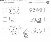 Printable Worksheets for 4 Year Olds Counting coloring pages
