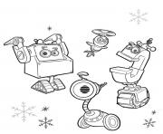 Printable rusty rivets christmas coloring pages