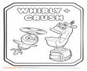 Printable Rusty Rivets Whirly and Crush Coloring Page coloring pages