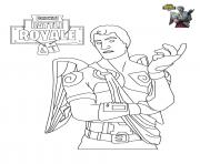 Printable Fortnite battle royale Character 6 coloring pages
