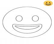 Printable Twitter Smiling Face Emoji coloring pages