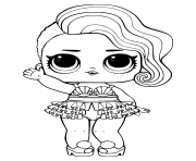 Printable Treasure LOL Surprise Doll coloring pages
