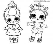 Printable Lol dolls cute baby princess coloring pages