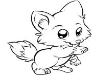 Printable cute puppy for kids coloring pages