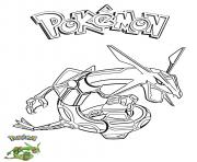 Printable Rayquaza Pokemon coloring pages