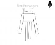 Printable Enderman minecraft coloring pages