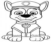 Printable Paw Patrol Chase coloring pages