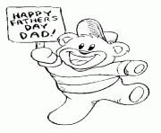 Printable happy fathers day dad coloring pages