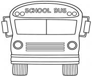 Printable school bus back to school coloring pages