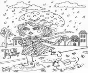 Printable peppy in october fall coloring pages