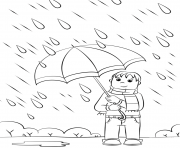 Printable rainy day fall coloring pages