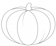 Printable pumpkin halloween simple coloring pages