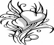 Printable awesome heart girls for teens coloring pages
