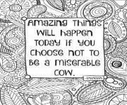 Printable amazing things will happen today for teens coloring pages