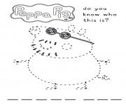 Printable do you know who this is grandpa pig coloring pages