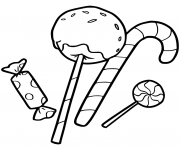 Printable candy halloween for kids coloring pages