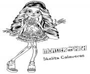 Printable halloween monster high coloring pages