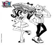 Printable monster high dolls coloring pages