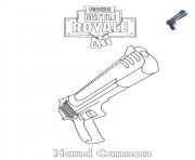 Printable Hand Cannon Fortnite Battle Royale coloring pages
