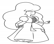 Printable rose steven universe kids coloring pages