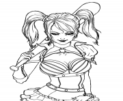Printable harley quinn american comic books coloring pages