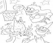 Printable gravity falls playing basketball coloring pages