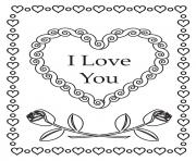 i love you hearts roses mandala