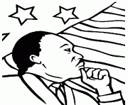 Printable black history martin luther king day coloring pages