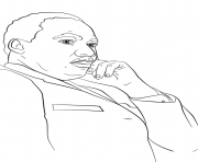 Printable martin luther king coloring pages